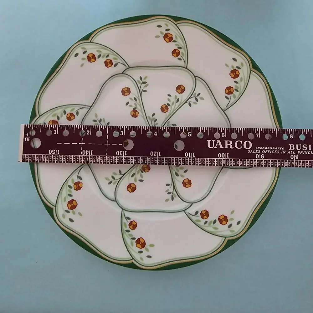 5 Haviland Limoges France Lotus Plates 3 - 8